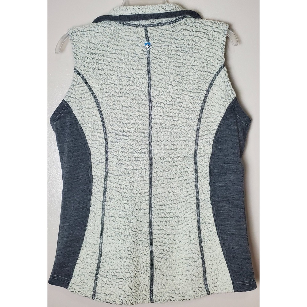 Kuhl Women's Kozet Vest Wool Blend Gray White Fleece Medium‎ Athleisure Gorpcore - Picture 2 of 10